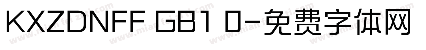 KXZDNFF GB1 0字体转换